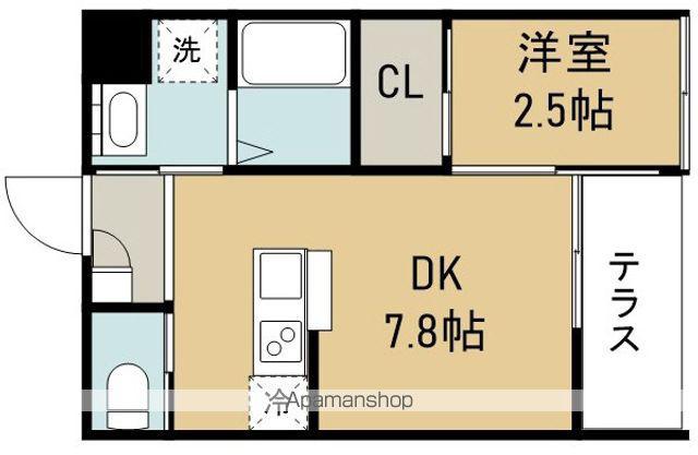 リアコート石橋Ⅲ(1DK/1階)の間取り写真