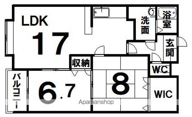 根室本線 帯広駅 バス乗車時間：15分 木野農協前バス停で下車 徒歩13分 4階建 築32年(2LDK/4階)の間取り写真