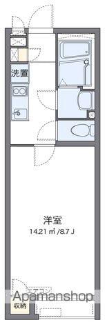 クレイノサイドサラウンド(1K/1階)の間取り写真