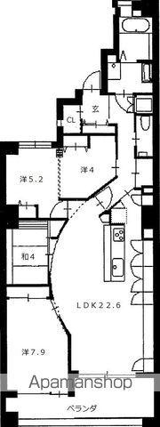 リモージュ徳川(4LDK/5階)の間取り写真