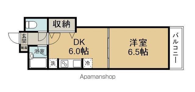 サンシティ寿(1DK/4階)の間取り写真