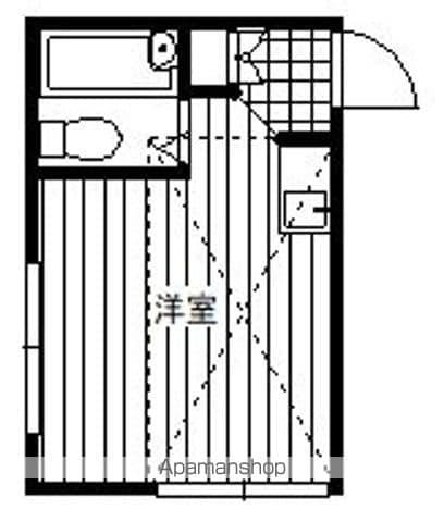 ブルーウィング(ワンルーム/2階)の間取り写真