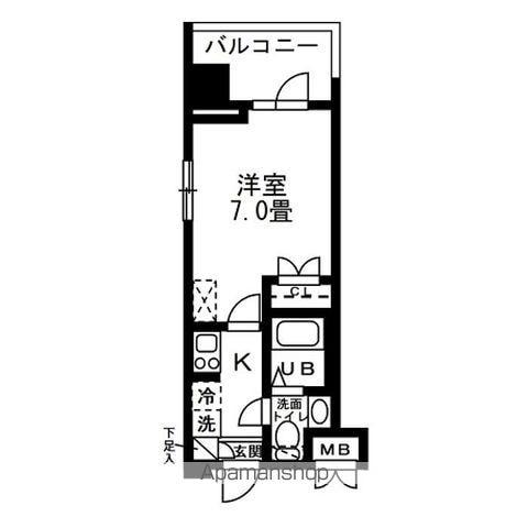 レジディア錦糸町 4階階 間取り