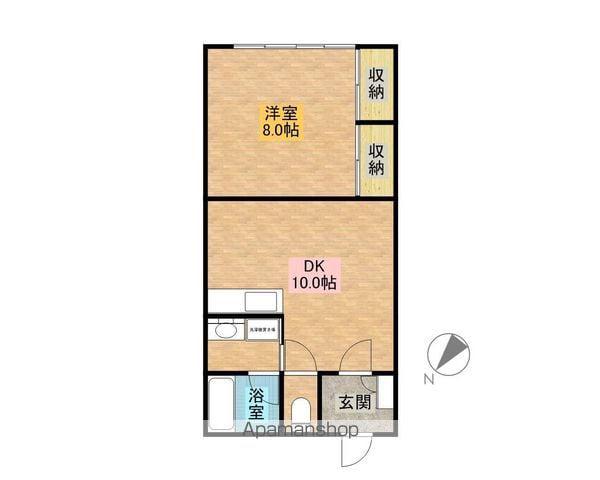 平成ハイツ(1LDK/2階)の間取り写真
