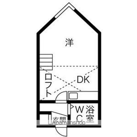 センタービレッジ(1DK/1階)の間取り写真