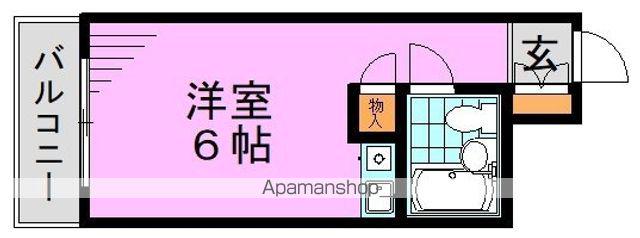 ライオンズマンション新中野第2(ワンルーム/4階)の間取り写真