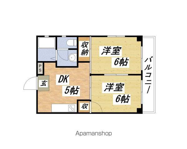 キャニオン奥津(1LDK/2階)の間取り写真