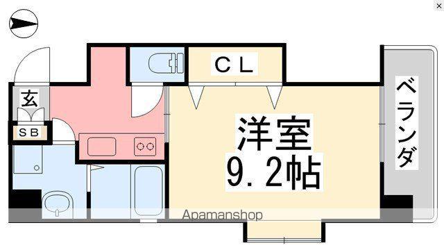 フェニックス味酒(1K/5階)の間取り写真