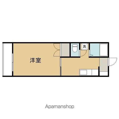 AMIⅡ(1K/2階)の間取り写真