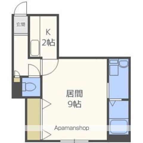 LEESPACE北10条Ⅱ(1K/3階)の間取り写真
