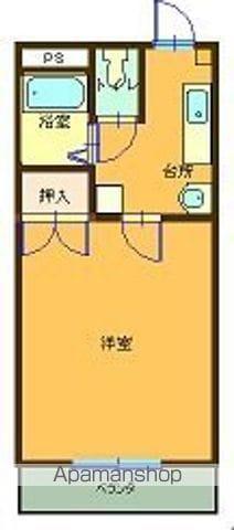 マンションリュウⅠ(1K/3階)の間取り写真