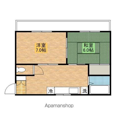 パルハイム泉町(2K/3階)の間取り写真