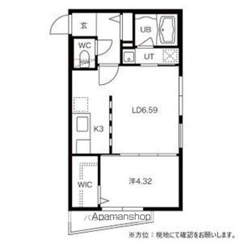 FARNESTひばりが丘(1LDK/2階)の間取り写真