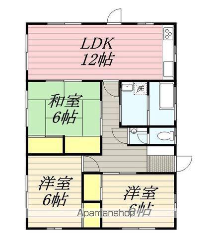 西鉄天神大牟田線 津古駅 徒歩17分 1階建 築33年(3LDK)の間取り写真