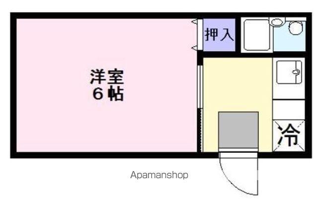 スカイコーポ(1K/1階)の間取り写真