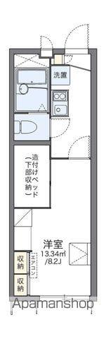 レオパレスサンバードA(1K/1階)の間取り写真