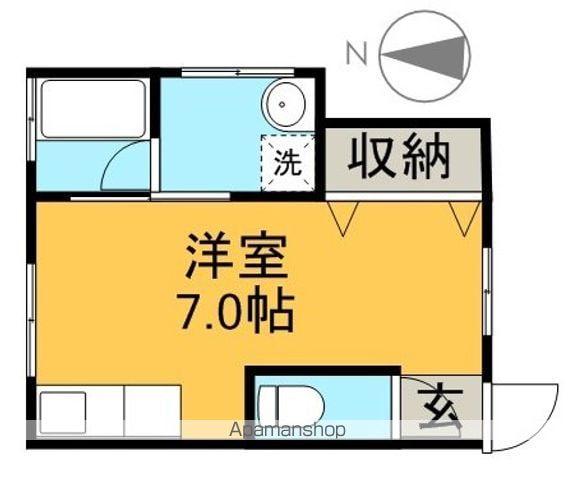 コーポ164(ワンルーム/2階)の間取り写真