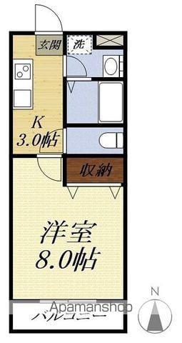 サンステージ(1K/1階)の間取り写真