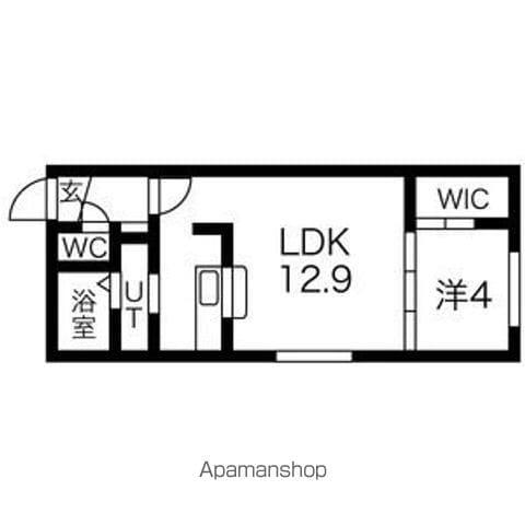 RAGUSA N5W17 A(1LDK/5階)の間取り写真