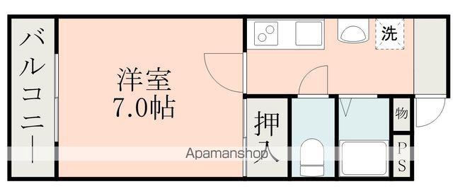 千徳マンション・ヴィラ浄行寺(1K/2階)の間取り写真