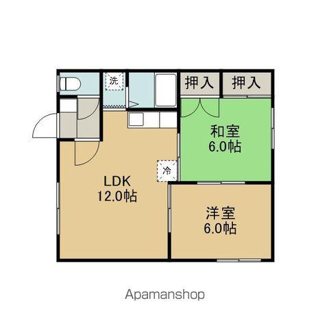 CHOU CHOU AIOI(2LDK/2階)の間取り写真