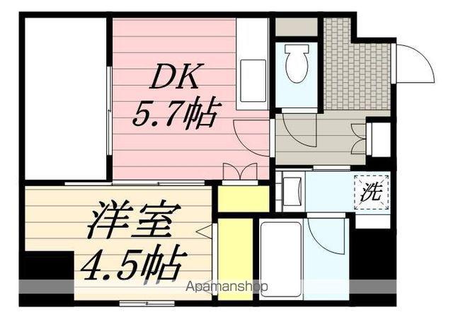 MODERN PALAZZO九大医学部前(1DK/5階)の間取り写真