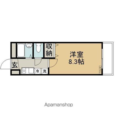 ロイヤルハーモニー(1K/3階)の間取り写真