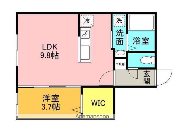 VIVACE413(1SLDK/5階)の間取り写真