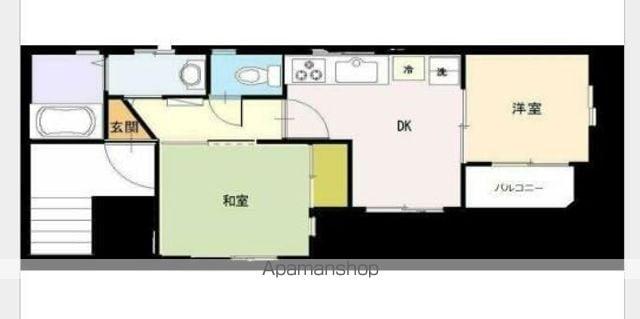 メゾン・ド・ブラン戸塚(2DK/3階)の間取り写真