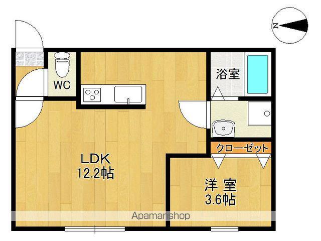 オークヒルズーⅠ(1LDK/2階)の間取り写真