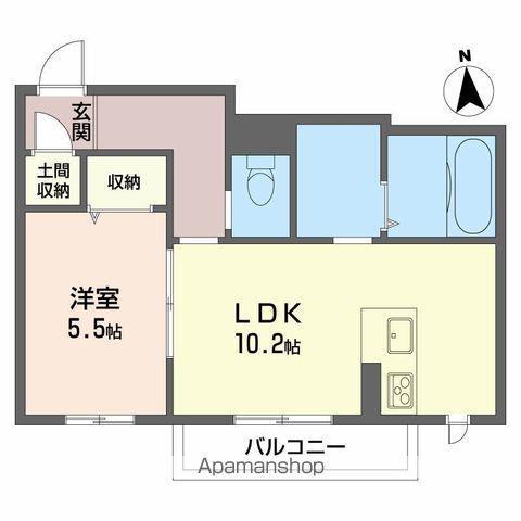 レフィシア安宅(1LDK/3階)の間取り写真