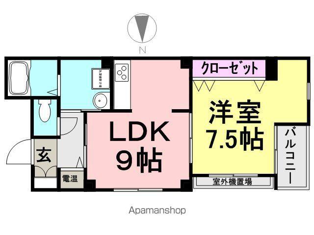 SATO・Dコート(1LDK/4階)の間取り写真
