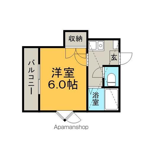 アーベイン東雲(1K/2階)の間取り写真