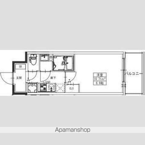 S-RESIDENCE堺湊駅前AZURE(1K/4階)の間取り写真