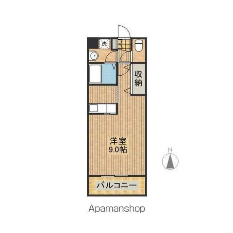 JUN丸山(1K/2階)の間取り写真