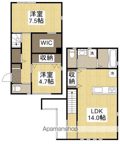 伊島戸建賃貸(2LDK)の間取り写真