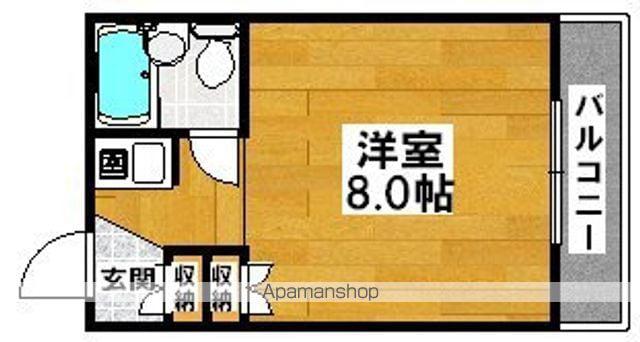 ブリス清水丘(1K/1階)の間取り写真