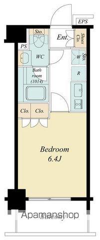 ブランシエスタ浦安(1K/6階)の間取り写真