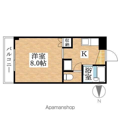 ゴールデンハイツA(ワンルーム/1階)の間取り写真