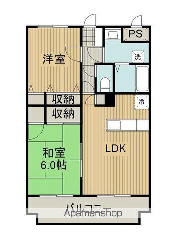グランシャリオ(2LDK/3階)の間取り写真