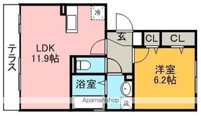 コンソルテ(1LDK/3階)の間取り写真