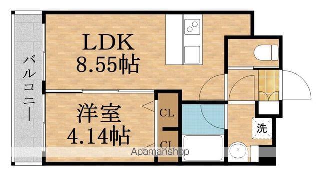 PREGIO城北(1LDK/9階)の間取り写真