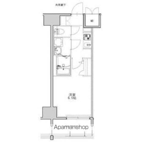 S-RESIDENCE名駅北ALESIA(1K/13階)の間取り写真