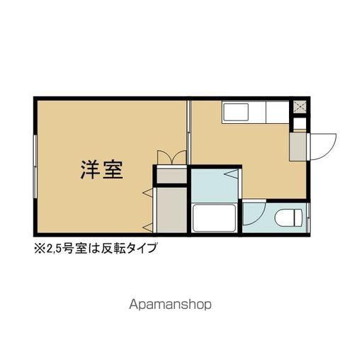グリーンハイツ小岩井(1K/2階)の間取り写真