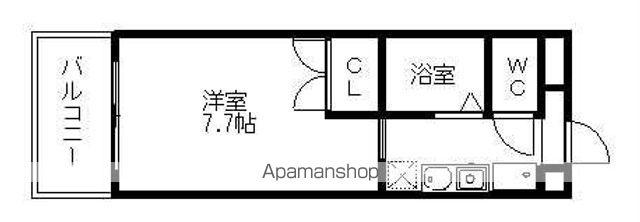 CASAナカシマ(1K/3階)の間取り写真