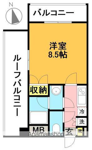 ルーブル浜田山(1K/5階)の間取り写真