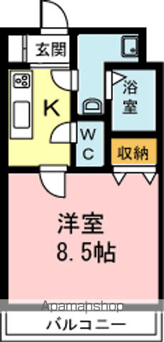 ORNAMENT(1K/5階)の間取り写真