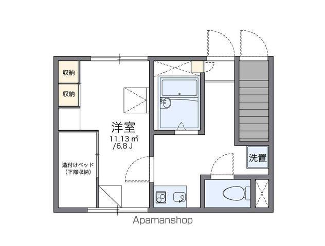 レオパレスHOPE(1K/1階)の間取り写真