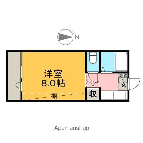 メディカルコーポⅠ(1K/2階)の間取り写真