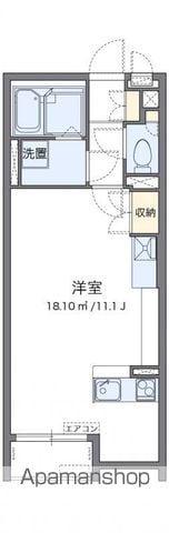 レオネクストミルアージュ(ワンルーム/1階)の間取り写真